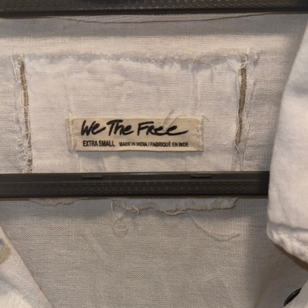We The Free White Button-Down Shirt - Picture 2 of 3